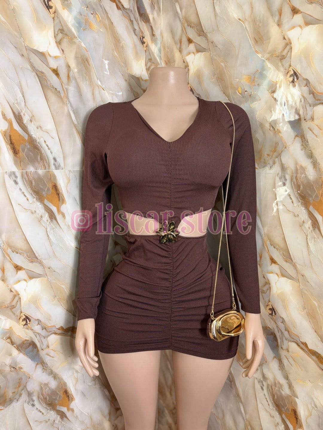 Vestido mini drapeado Florencia