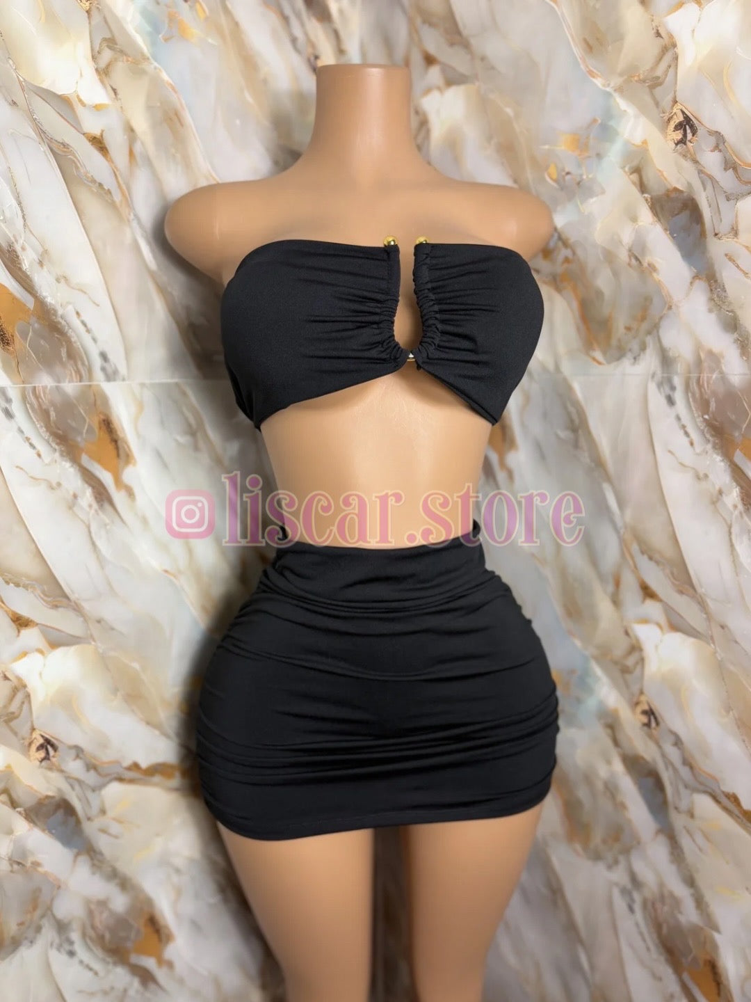 Conjunto Hebilla dorada Isabella