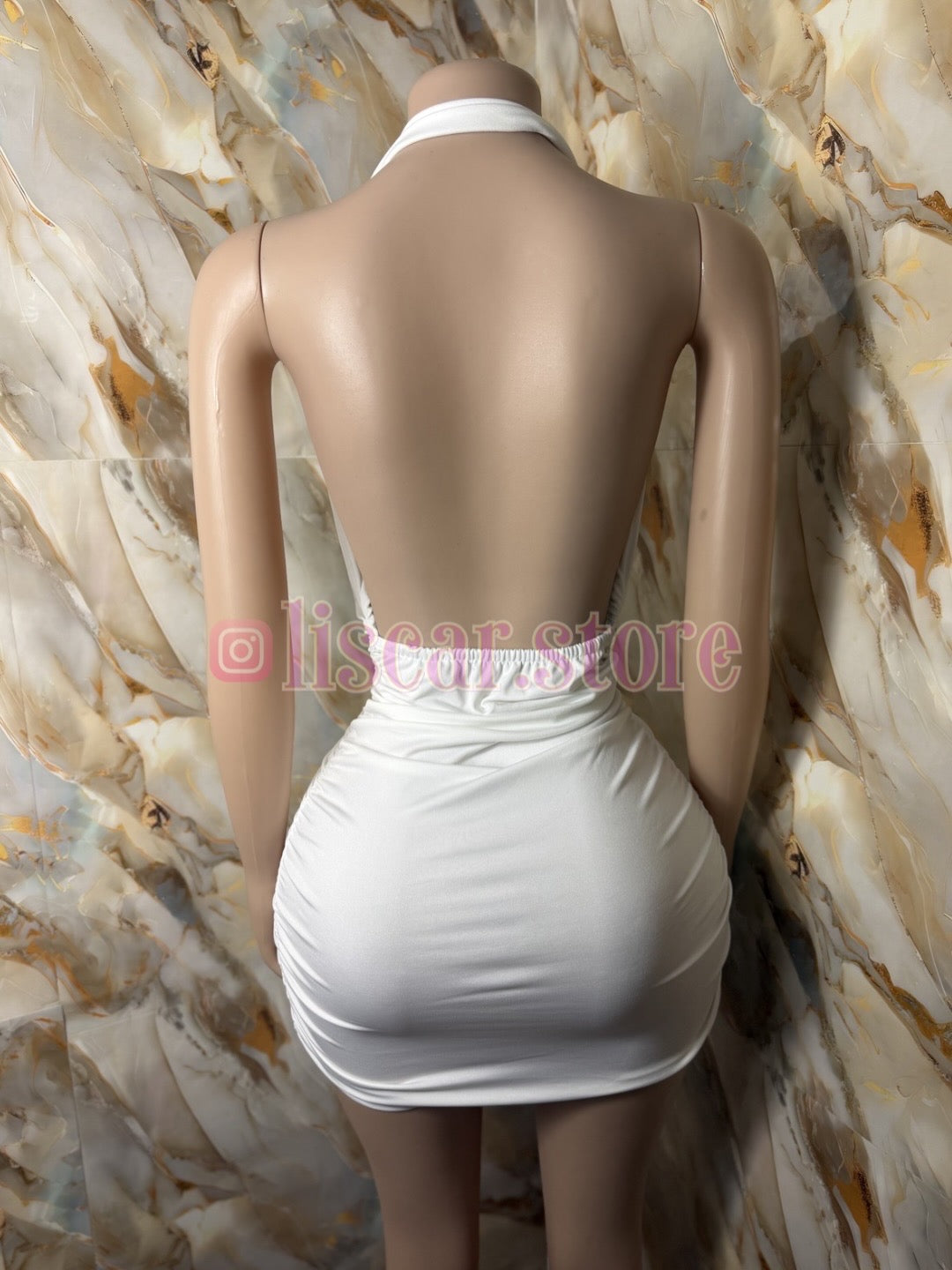 Vestido escote drapeado Griego