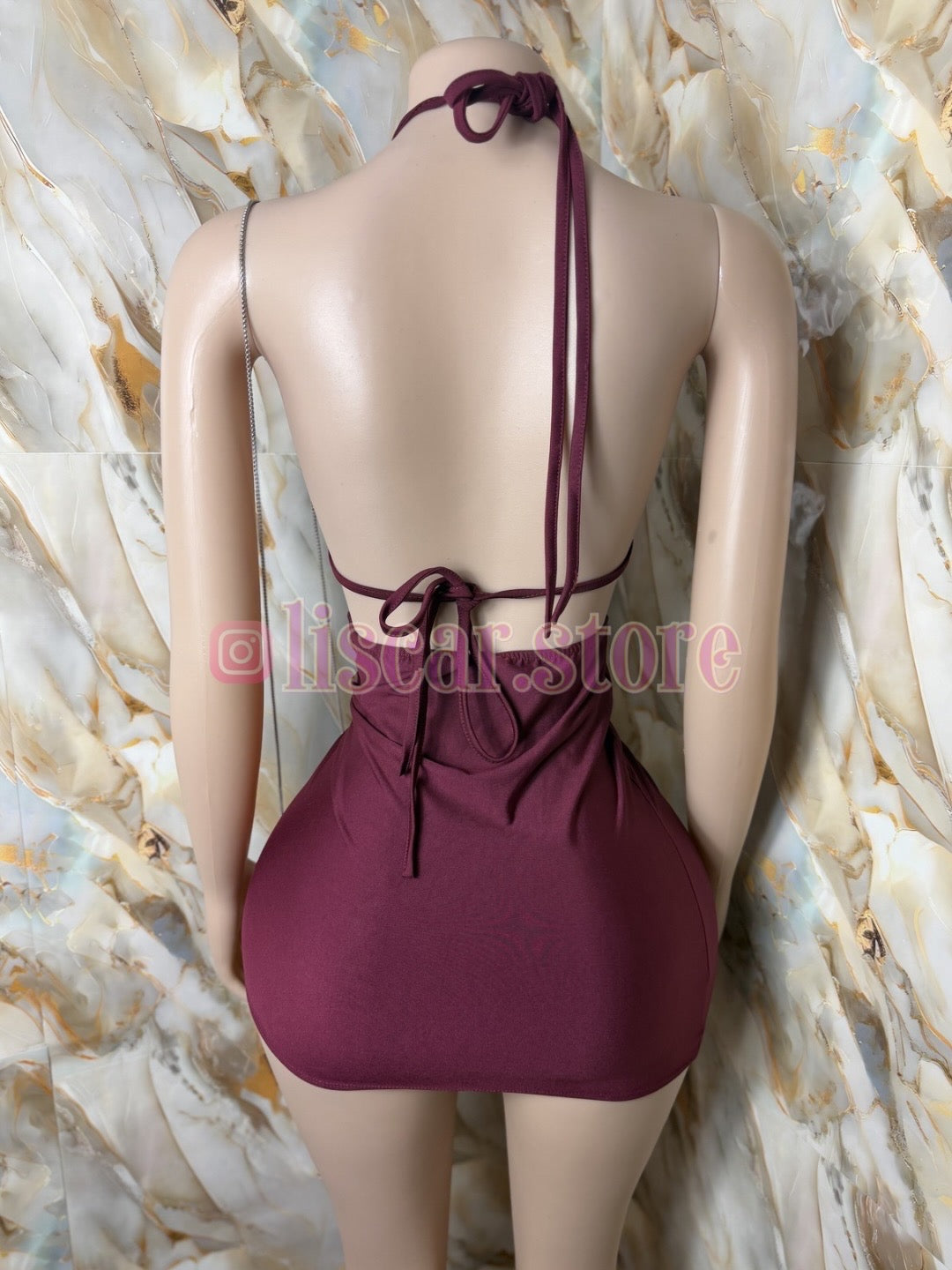Vestido espalda descubierta Paris