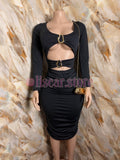 Vestido Emilia Midi Drapeado