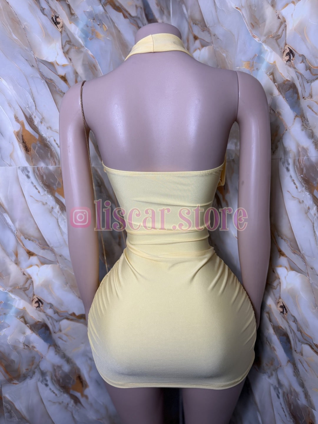Vestido con escote drapeado Encanto