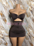 Vestido strapless Antonella