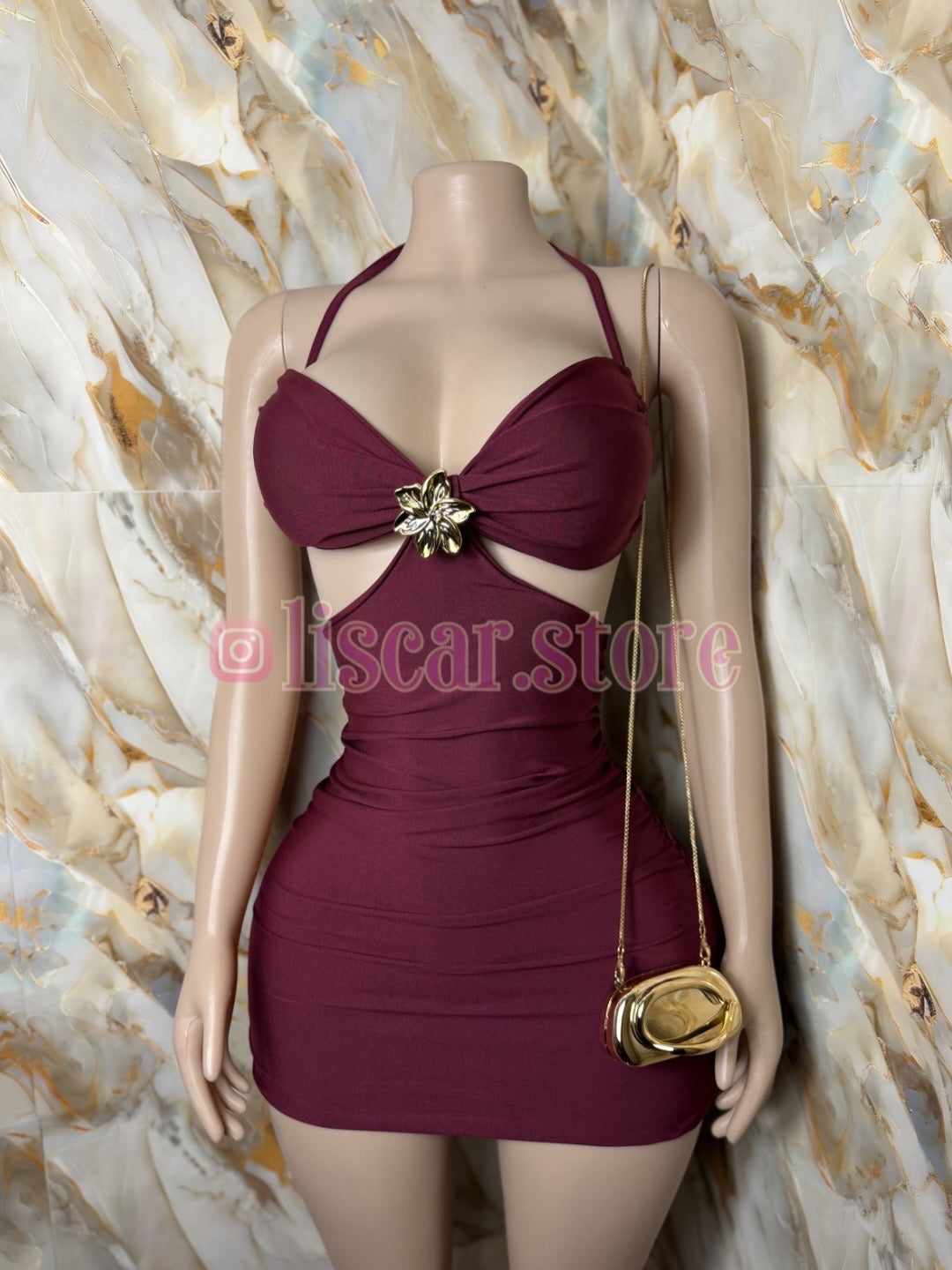 Vestido con espalda descubierta Fleur