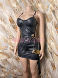 Vestido Corset Eco cuero luxor