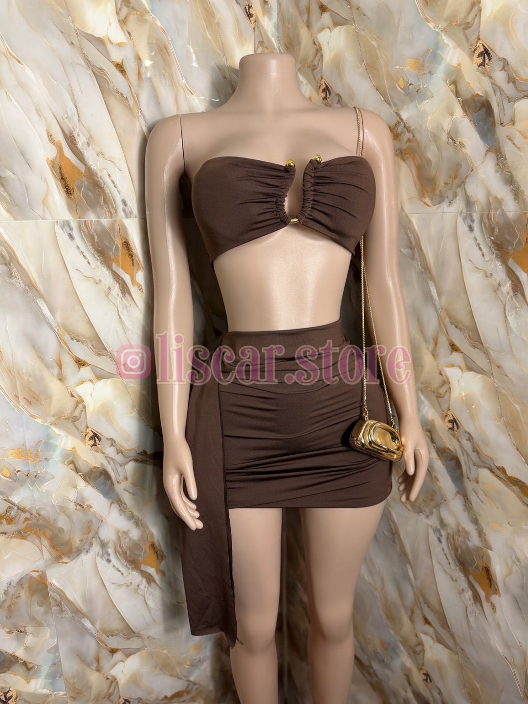 Conjunto top y falda sky