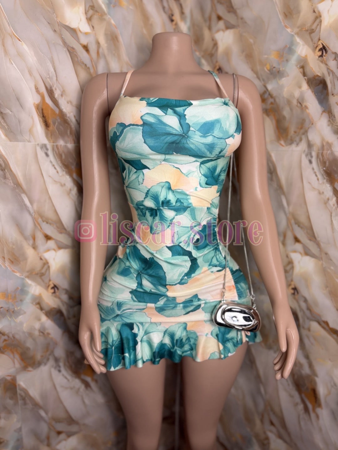 Vestido estampado flores