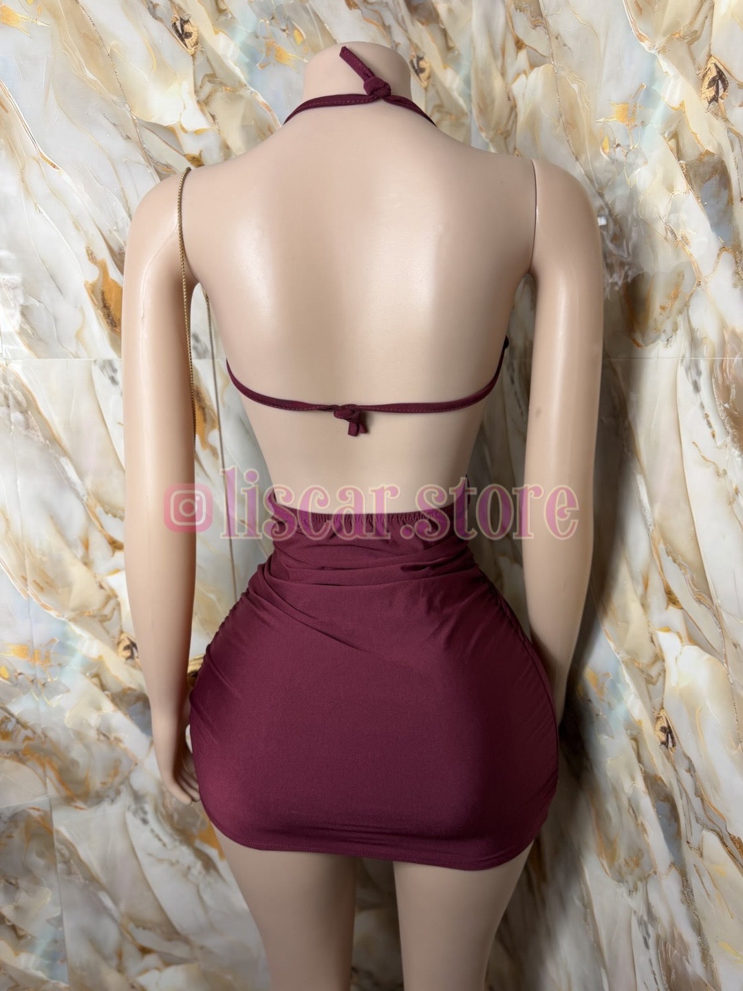 Vestido con espalda descubierta Fleur