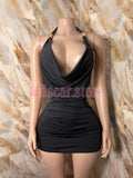 Vestido escote drapeado Griego