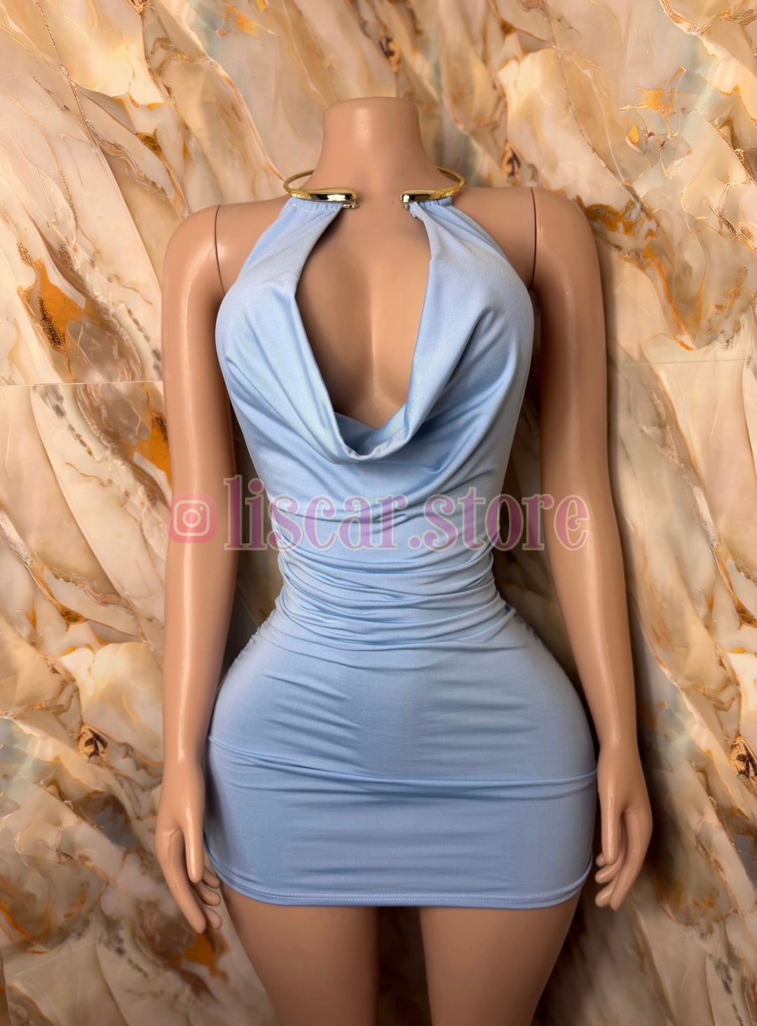Vestido drapeado Aura