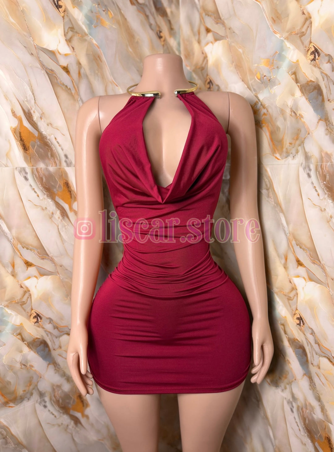 Vestido drapeado Aura