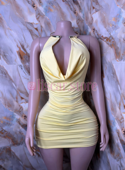 Vestido drapeado Aura