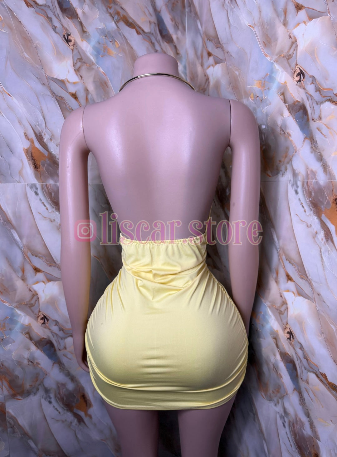 Vestido drapeado Aura