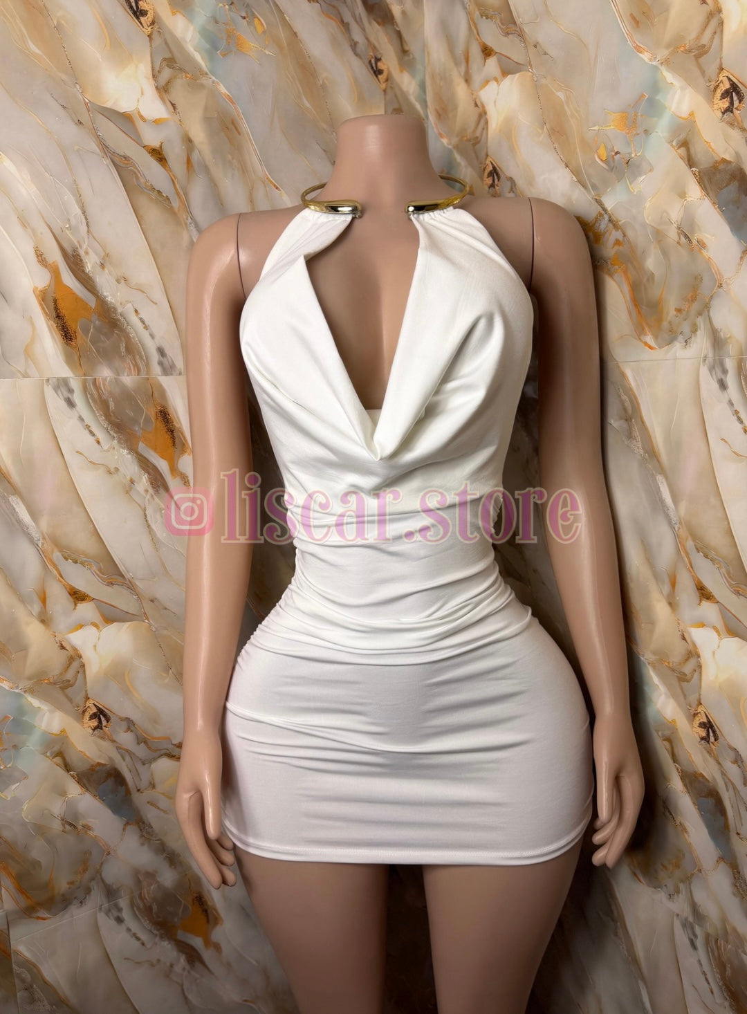 Vestido drapeado Aura